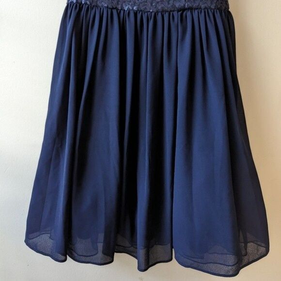 BB Dakota Navy Blue Sequin Mini Dress Size 4 - Picture 5 of 9